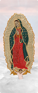 Lady of Guadalupe Clouds Pink
